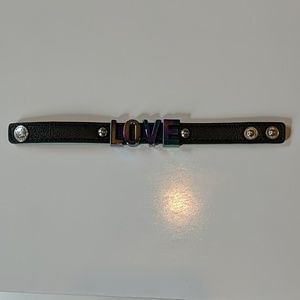 BCBGeneration Multi and Black LOVE Bracelet